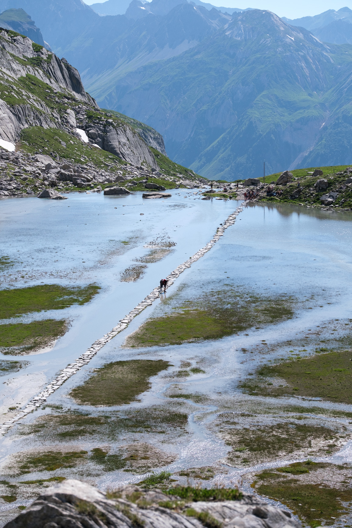Sentier du tour des glaciers de la Vanoise au lac des vaches