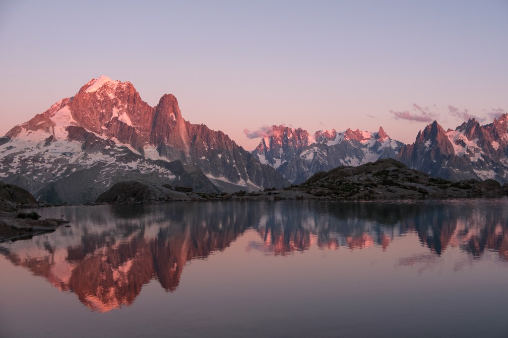 paysage trek tour des aiguilles rouges