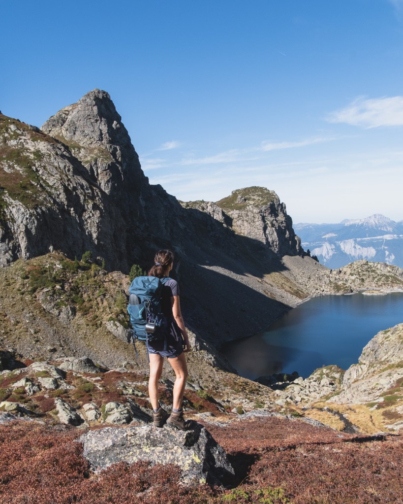 vue sur le lac du crozet en belledonne