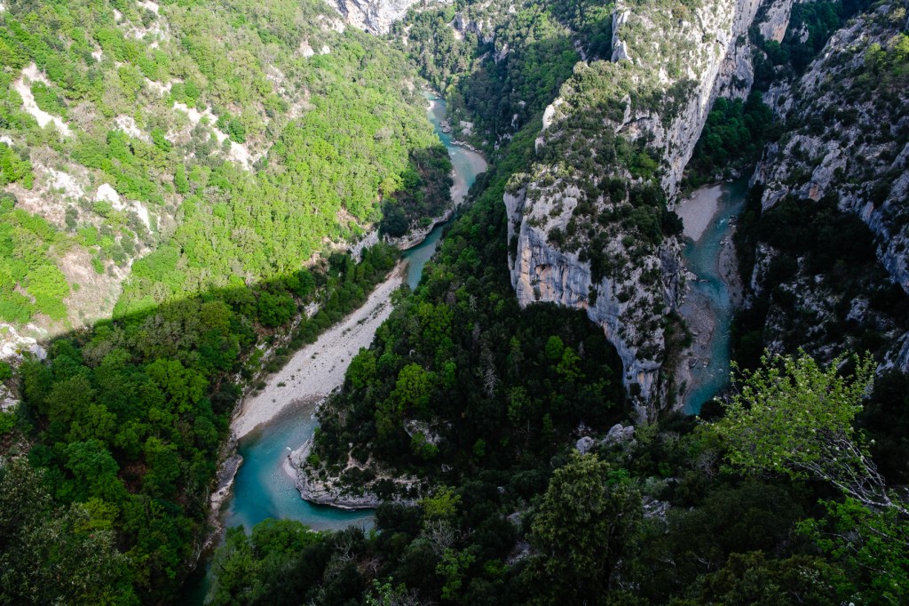 vue falaise du verdon depuis la route